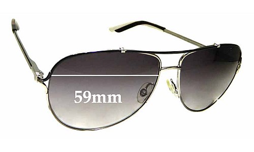 Sunglass Fix Replacement Lenses for Christian Dior Simplice 1 - 59mm Wide 