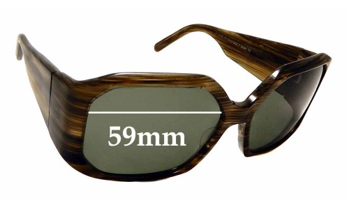 Sunglass Fix Replacement Lenses for Christian Roth CR14249 - 59mm Wide 
