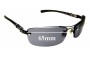 Sunglass Fix Replacement Lenses for Chrome Hearts Tail - 65mm Wide 