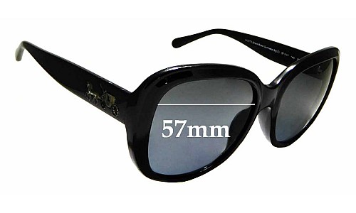 Sunglass Fix Replacement Lenses for Coach HC8207F - 57mm Wide 
