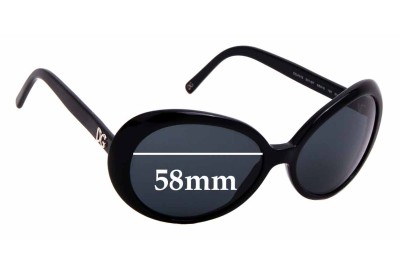 Sunglass Fix Replacement Lenses for Dolce & Gabbana DG4076 - 58mm wide 