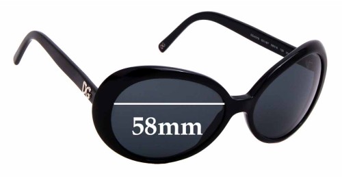 Dolce & Gabbana DG4076 58mm Replacement Lenses