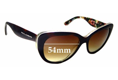 Sunglass Fix Replacement Lenses for Dolce & Gabbana DG4189 - 54mm wide 