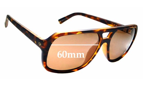 Sunglass Fix Replacement Lenses for Electric Dude - 60mm Wide 
