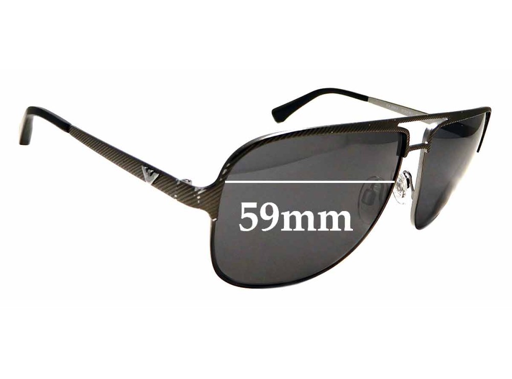 Sunglass Fix Ersatzgläser für Emporio Armani EA2007 - 59mm Wide Sunglass Fix Ersatzgläser für Emporio Armani EA2007 - 59mm Wide