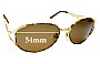 Sunglass Fix Lentilles de Remplacement pour Eye Gear 1007 - 54mm Wide 
