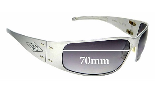 Sunglass Fix Replacement Lenses for Gatorz Quantum - 70mm Wide 