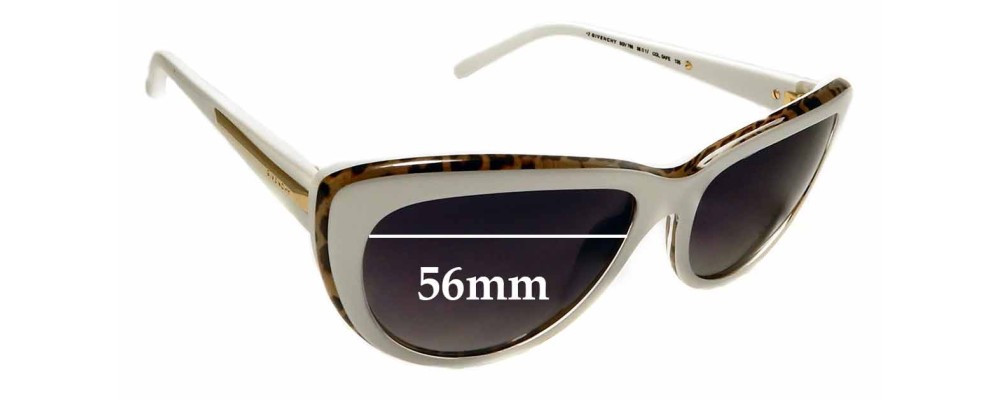 Sunglass Fix Replacement Lenses for Givenchy SGV766 - 56mm wide