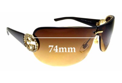 Sunglass Fix Replacement Lenses for Gucci GG4224S - 74mm wide 