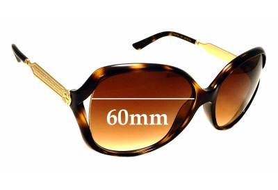 Gucci GG0076/S Replacement Lenses 60mm wide 
