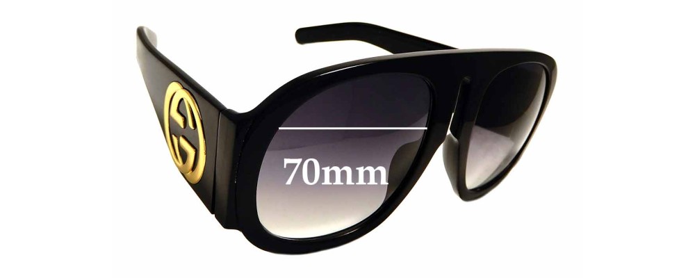 Gucci GG 0152/S Replacement Lenses 70mm