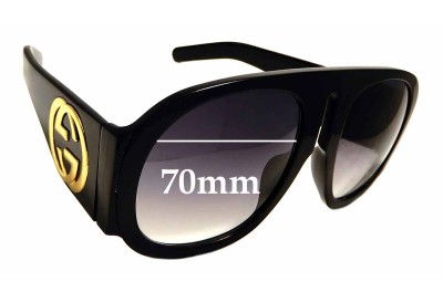 Gucci GG0152/S Replacement Lenses 70mm wide 