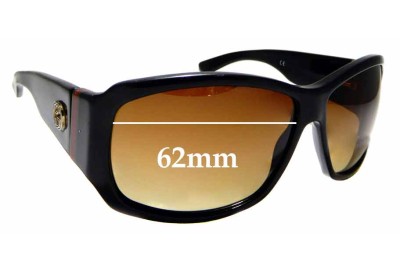 Gucci GG2592/S Replacement Lenses 62mm wide 