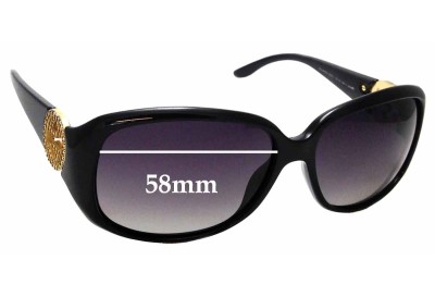 Gucci GG3578/S Replacement Lenses 58mm wide 