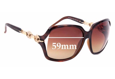 Gucci GG3584/N/S Replacement Lenses 59mm wide 
