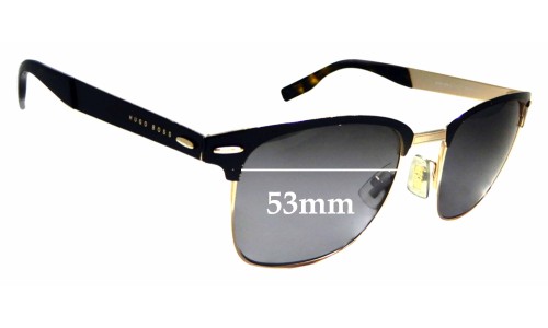 Sunglass Fix Replacement Lenses for Hugo Boss 0595/S - 53mm Wide 