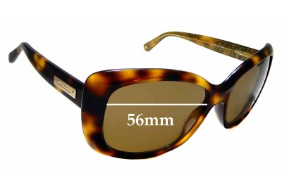 Jimmy Choo Kalia/S Replacement Lenses 56mm wide 