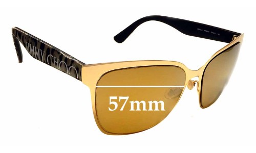 Sunglass Fix Replacement Lenses for Jimmy Choo Keira - 57mm Wide Sunglass Fix Replacement Lenses for Jimmy Choo Keira - 57mm Wide