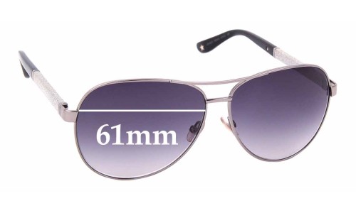 Sunglass Fix Replacement Lenses for Jimmy Choo Lexie/S - 61mm Wide 