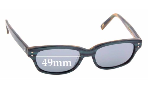 Sunglass Fix Replacement Lenses for Jono Hennessey 8059 - 49mm Wide 