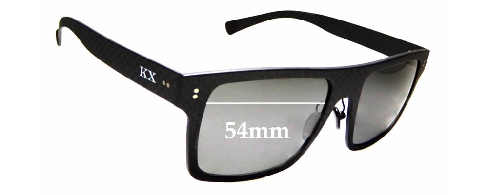 Sunglass Fix Replacement Lenses for Karbon Worx Drivers - 54mm wide