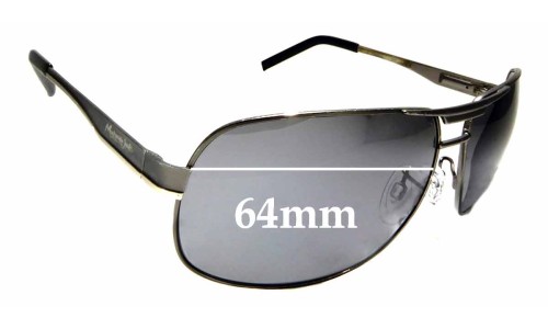 Sunglass Fix Replacement Lenses for Mangrove Jacks Rowdy - 64mm Wide 