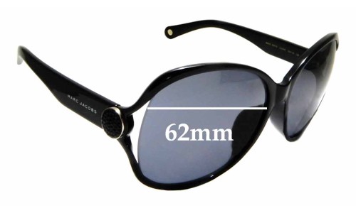 Sunglass Fix Replacement Lenses for Marc by Marc Jacobs MMJ 90/F/S - 62mm Wide 