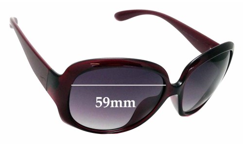 Sunglass Fix Replacement Lenses for Marc by Marc Jacobs MMJ 206/F/S - 59mm Wide 