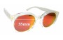 Sunglass Fix Lentes de Repuesto para Marc Lloyd  Venus - 55mm Wide 