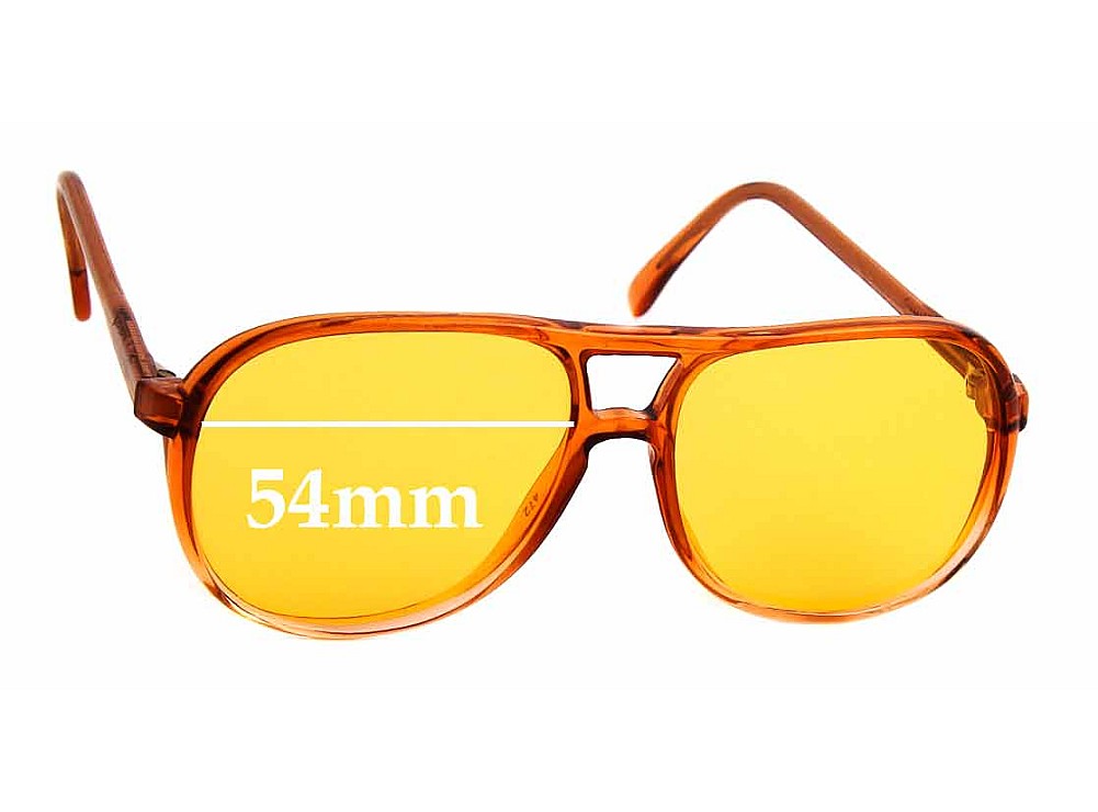 Sunglass Fix Lentes de Repuesto para Martin Wells Barker - 54mm Wide Sunglass Fix Lentes de Repuesto para Martin Wells Barker - 54mm Wide