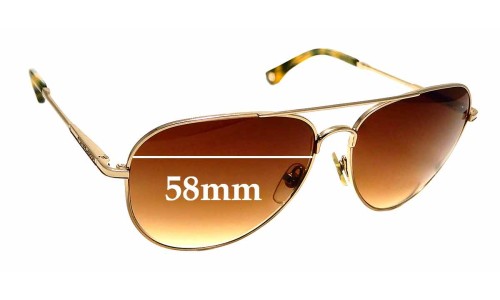 Sunglass Fix Replacement Lenses for Michael Kors MKS144 - 58mm Wide 