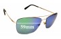 Sunglass Fix Replacement Lenses for Montblanc MB 594S - 59mm Wide 