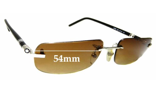 Sunglass Fix Replacement Lenses for Montblanc MB 86S - 54mm Wide 