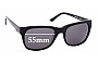 Sunglass Fix Replacement Lenses for Morrissey Suave - 55mm Wide 