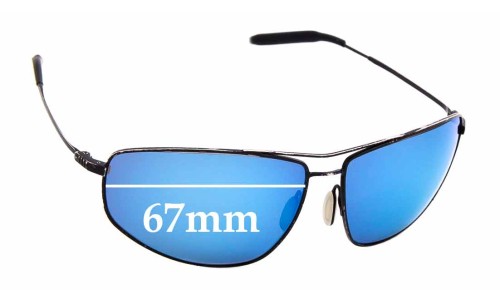 Sunglass Fix Replacement Lenses for Mosley Tribes Navigator Aviator  - 67mm Wide 