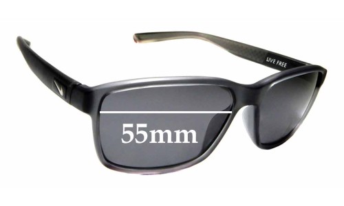 Sunglass Fix Replacement Lenses for Nike 7092 Live Free - 55mm Wide 