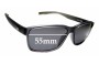 Sunglass Fix Replacement Lenses for Nike 7092 Live Free - 55mm Wide 