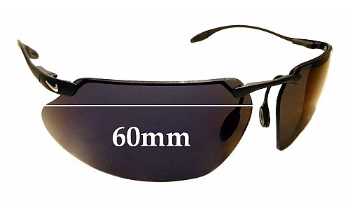 Sunglass Fix Replacement Lenses for Nike EG0035 Hyperion/P II - 60mm Wide 