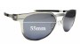 Sunglass Fix Verres de Remplacement pour Oakley Diecutter OO4137 - 55mm Wide 