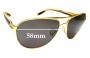 Sunglass Fix Replacement Lenses for Oakley Disclosure OO4110 - 58mm Wide 