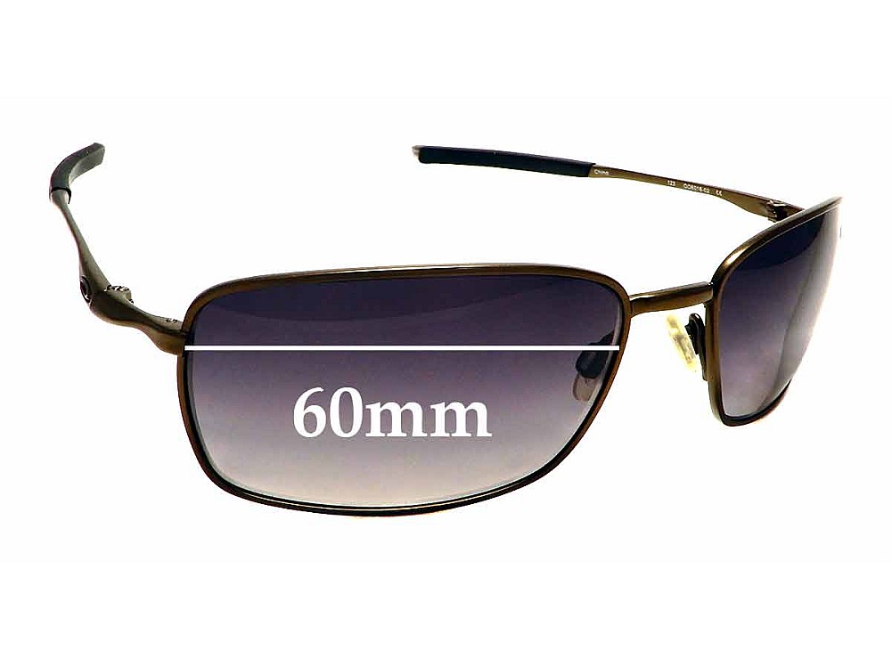 Sunglass Fix Lentes de Repuesto para Oakley Square Wire OO6016 - 60mm Wide Sunglass Fix Lentes de Repuesto para Oakley Square Wire OO6016 - 60mm Wide