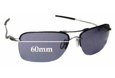 Oakley Tailback OO4109 Replacement Lenses 60mm wide 