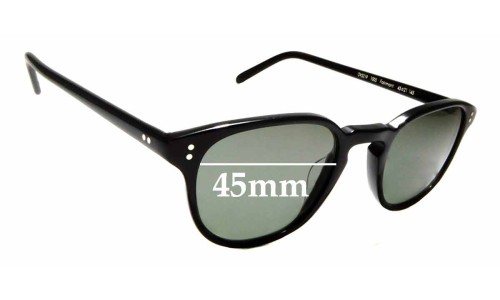 Sunglass Fix Replacement Lenses for Oliver Peoples Fairmont OV5219 - 45mm Wide 