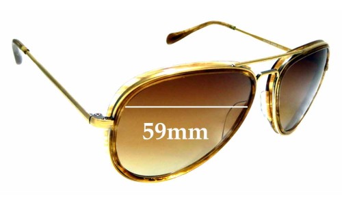 Sunglass Fix Replacement Lenses for Oliver Peoples Rayford OV1113-S - 59mm Wide 