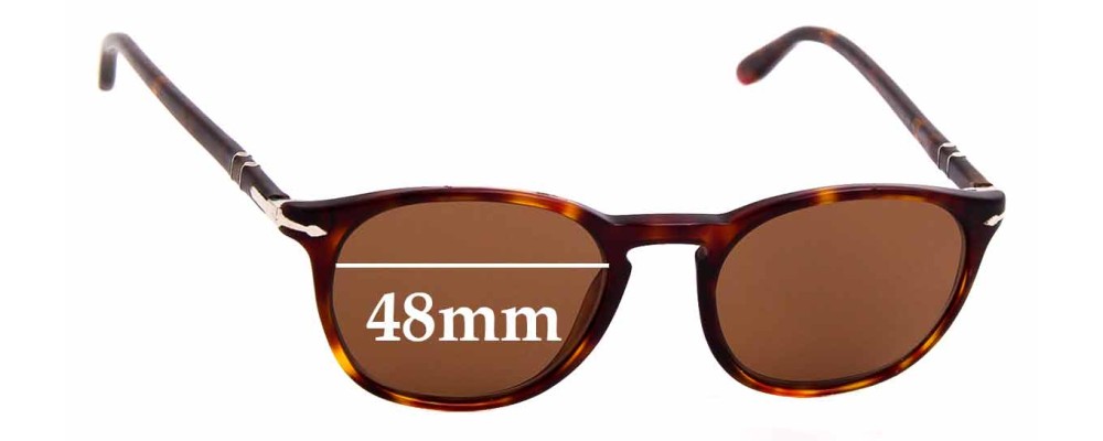 Sunglass Fix Replacement Lenses for Persol 3007-V - 48mm Wide