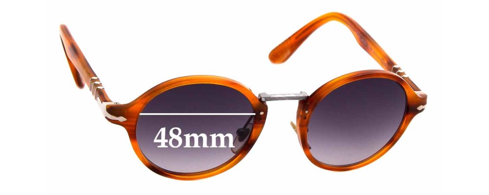Sunglass Fix Replacement Lenses for Persol 3129-S - 48mm Wide