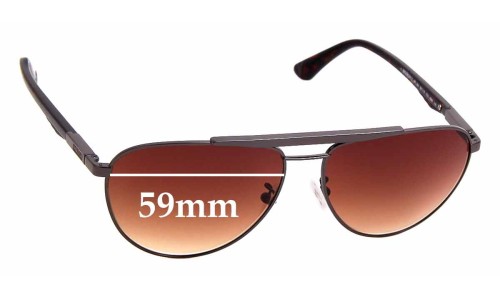 Sunglass Fix Replacement Lenses for Police SPL-364 - 59mm Wide 