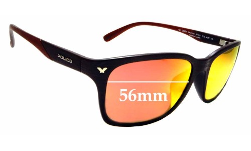 Sunglass Fix Replacement Lenses for Police Game 9 SPL-114G - 56mm Wide 