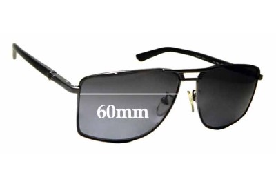 Police S8848 Replacement Lenses 60mm wide 