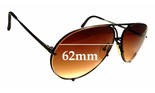 Sunglass Fix Replacement Lenses for Carrera 5623A - 62mm Wide 